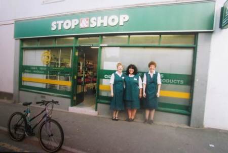 Market Lavington Co-op and staff in the year 2000