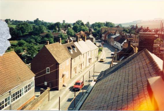 High Street from the roof of the Workman's Hall - 1980s
