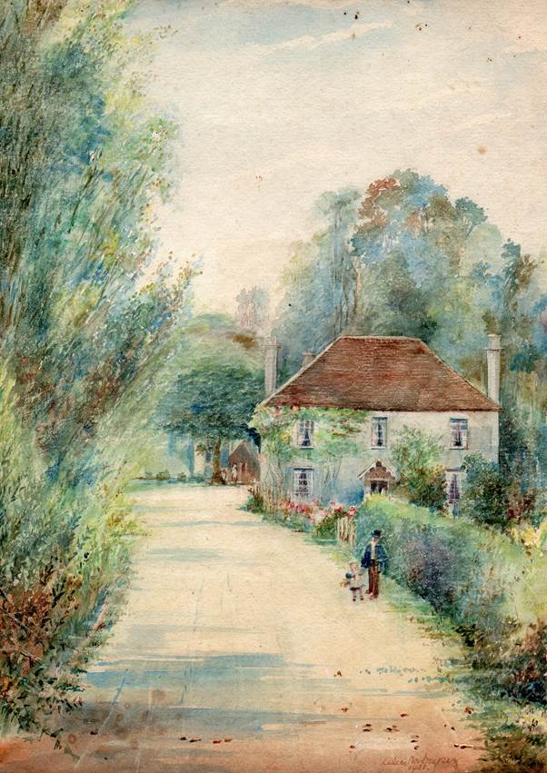 Russell Mill from a 1921 water colour
