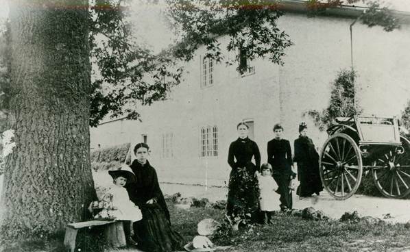 The Sainsbury family at Parham Farm - probably in the 1880s