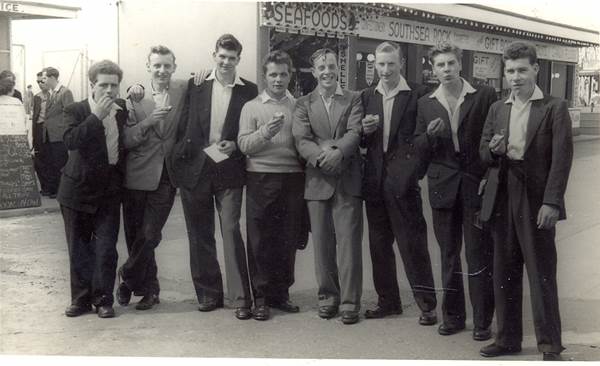 Market Lavington and Easterton lads in Southsea in the 1950s