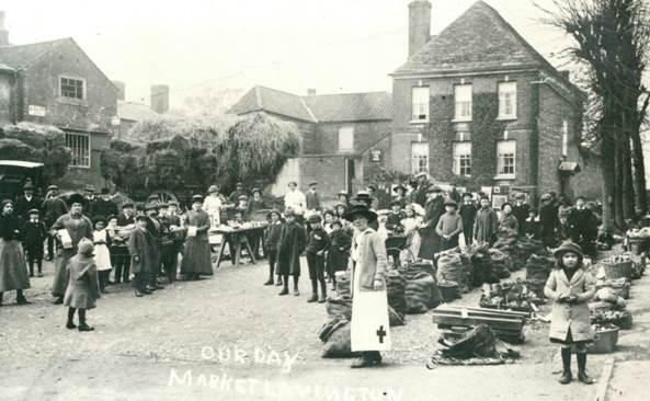 Red Cross Market in Market Lavington - 1915