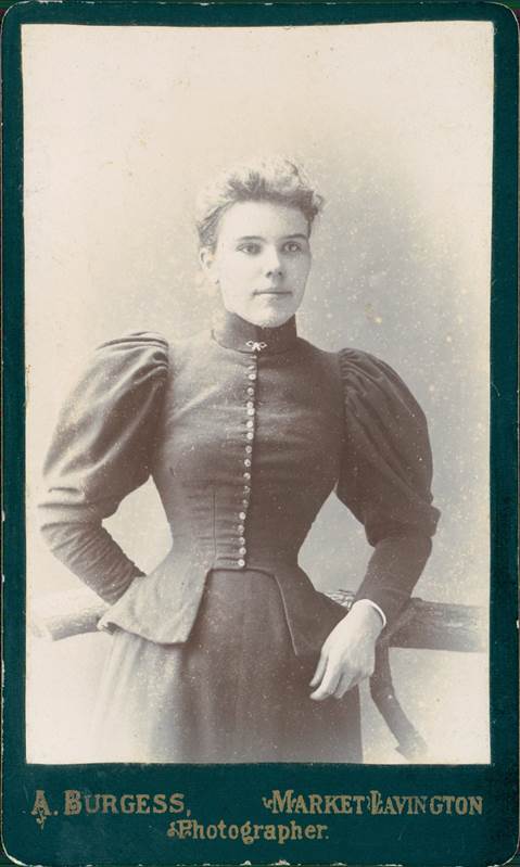 This photo of a young lady may date from about 1900