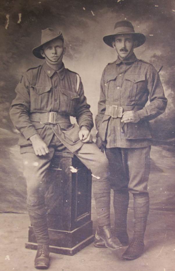 Two Australian soldiers who spent time in Market Lavington in 1916
