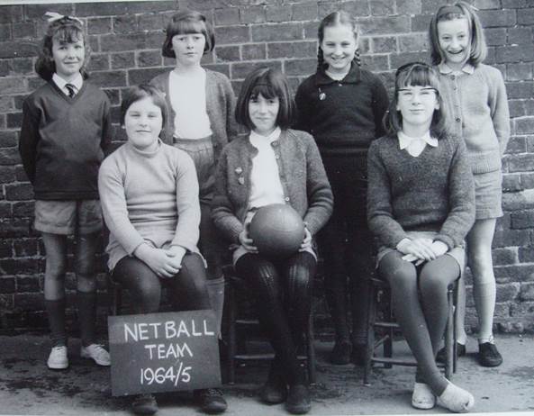 Market Lavington School netball team 1964/65