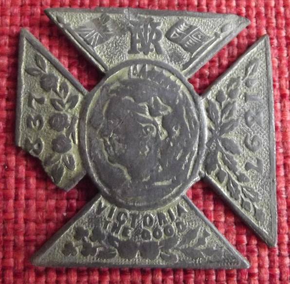 Queen Victoria Diamond Jubilee Medallion found on the old Recreation Ground in Market Lavington