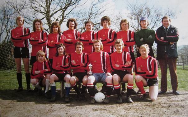Football team, probably of the late 1970s. Presumed to be a Lavington team - can you help us to identify them?