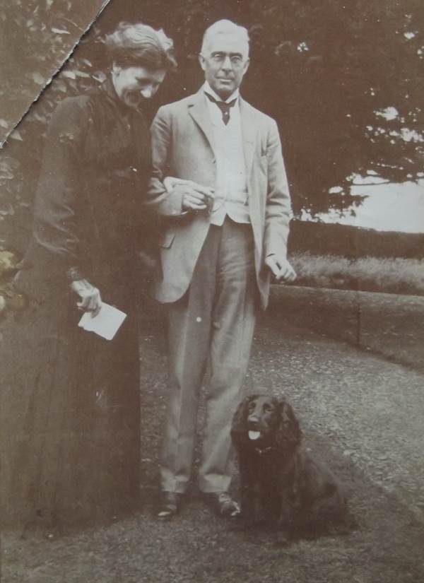 Sir Thomas Warrington and his wife Emma Maud at their Wiltshire home - Clyffe Hall, Market Lavington