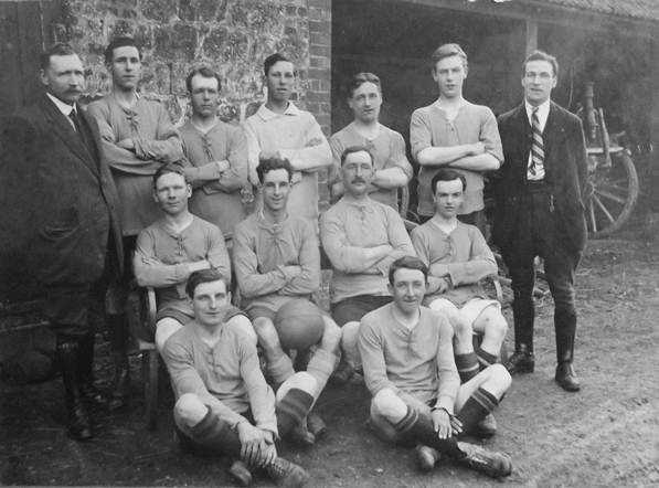 Market Lavington and Easterton football team in about 1919