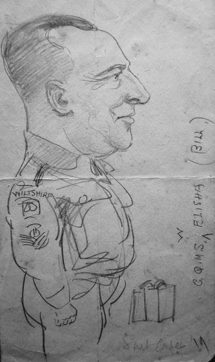 A 1944 sketch of Bill Elisha