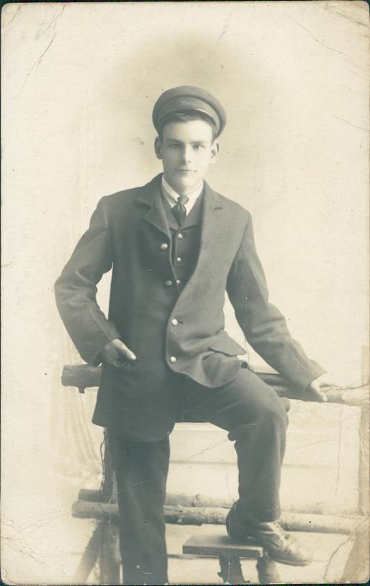 This photo of an unknown man is at Market Lavington Museum