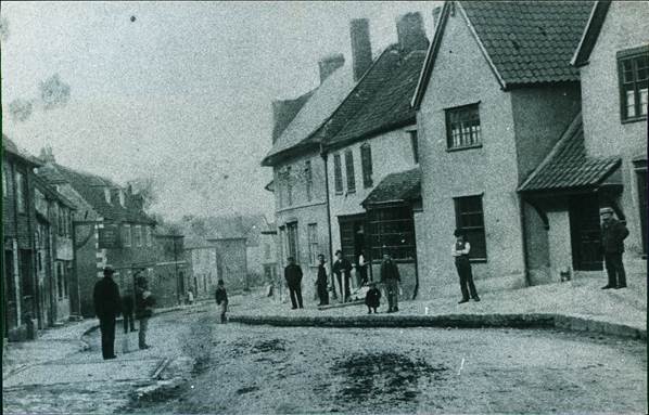 Market Lavington High Street in the 1890s