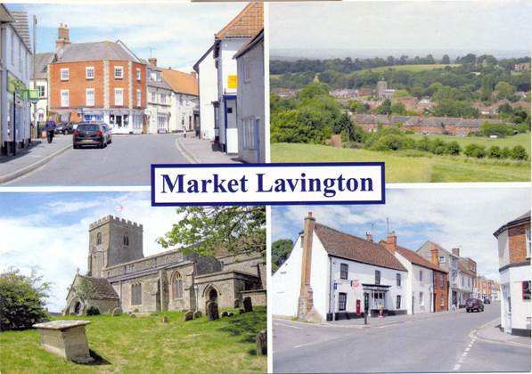 2011 multiview postcard of Market Lavington