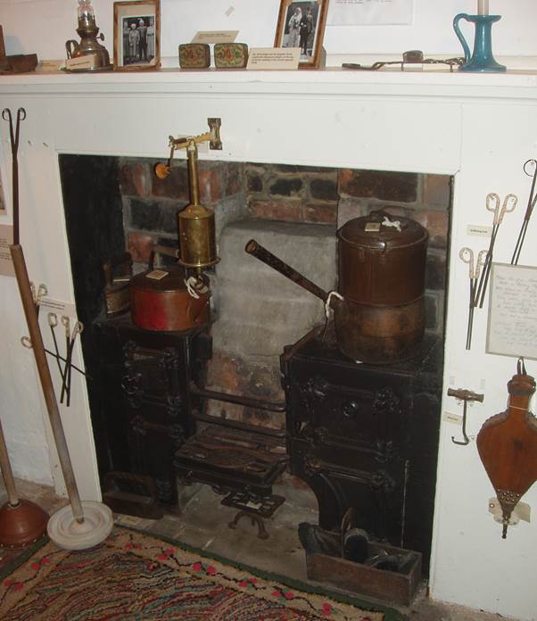 The range in the kitchen at Market Lavington Museum