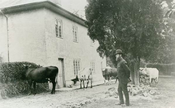 John Sainsbury at Parham Farm in the 18880s