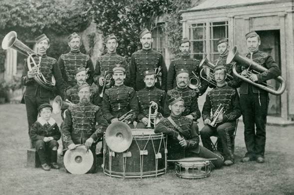 Market Lavington Band in the 1890s