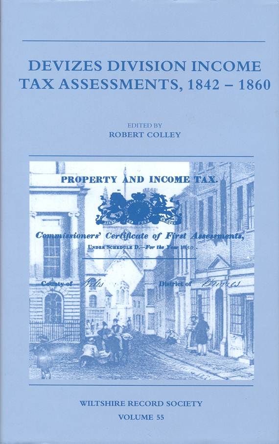 Devizes Division Tax Assessments. 1842 = 1860. The book has sections on Market Lavington and Easterton