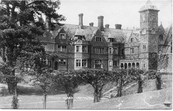Market Lavington Manor on a card posted in 1917