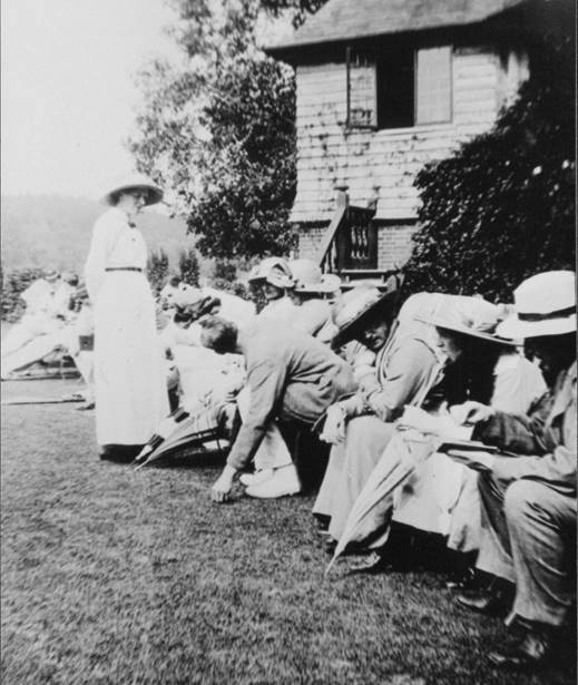 People may not have had much interest in the cricket but it was a social event at which to be seen.