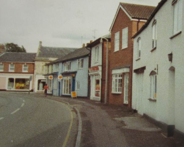 Lucinda rebuilt - a view of Church Street, Market Lavington in the late 1970s