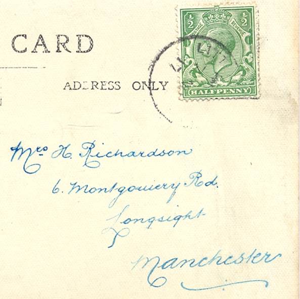 Postmark - enough to guess at and addressee