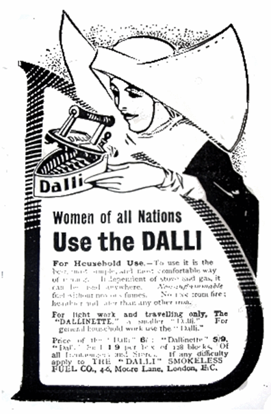 An advert for Dalli irons