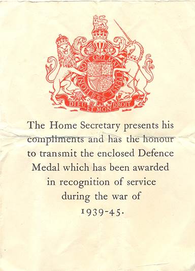 Accompanying letter from the Home Secretary
