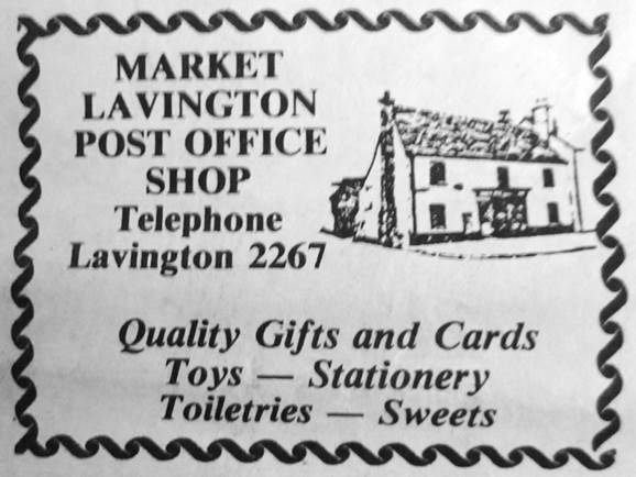 Market Lavington Post Office Advert