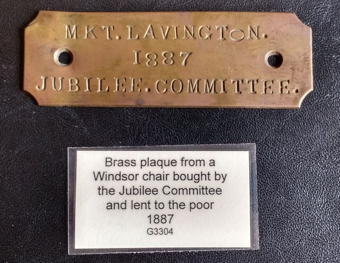 Jubilee chair plaque 1887